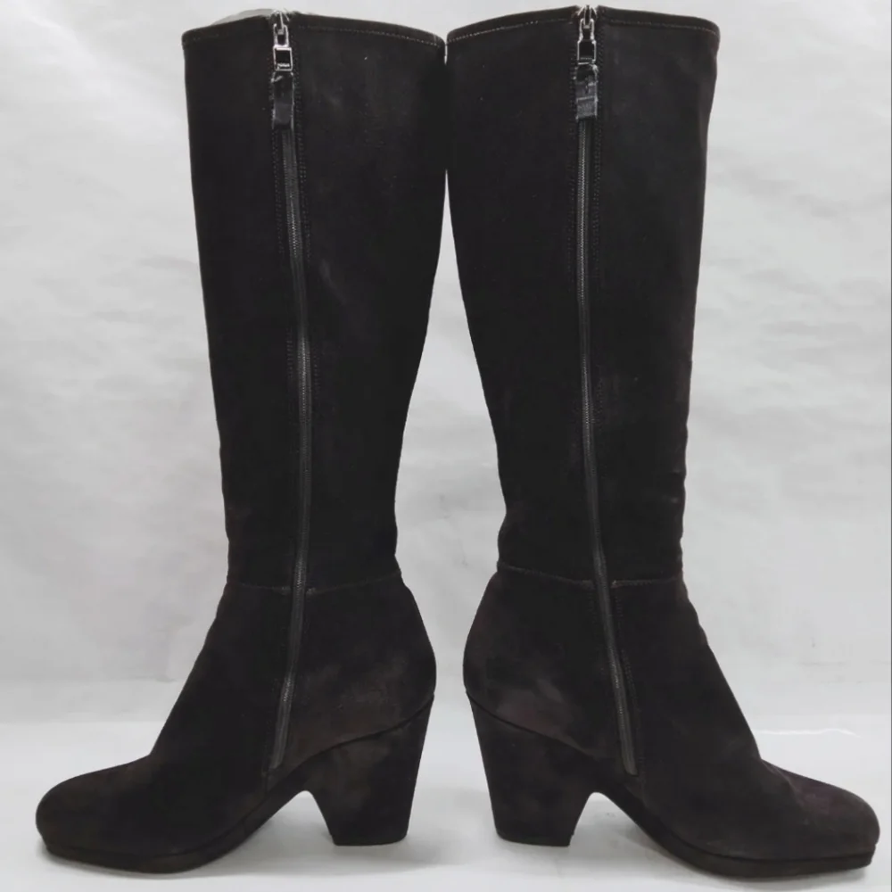 Prada Boots Women Brown Suede
